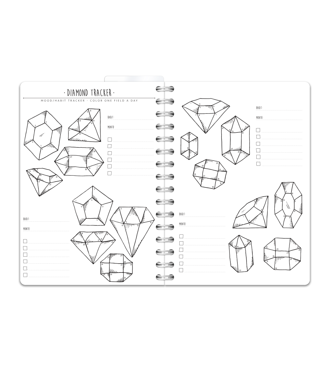 Spiral Binding A5 - Bullet Journal