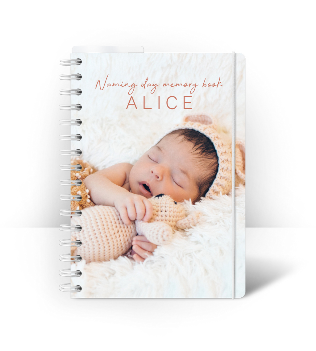 Spiral Binding A5 - Baby Guest Book