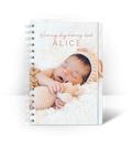 Spiral Binding A5 - Baby Guest Book