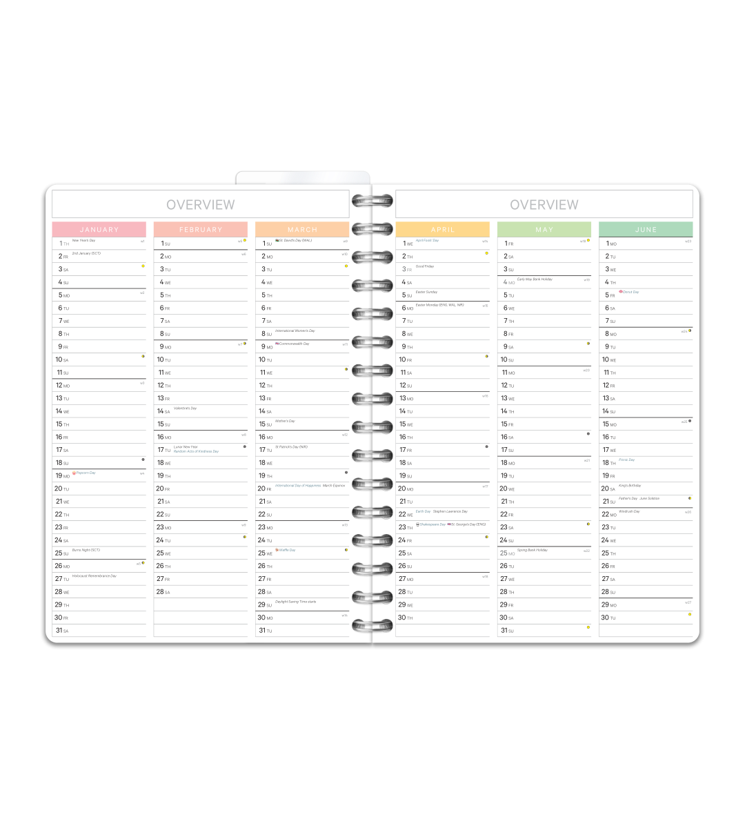 Spiral Binding A5 - Workout Planner