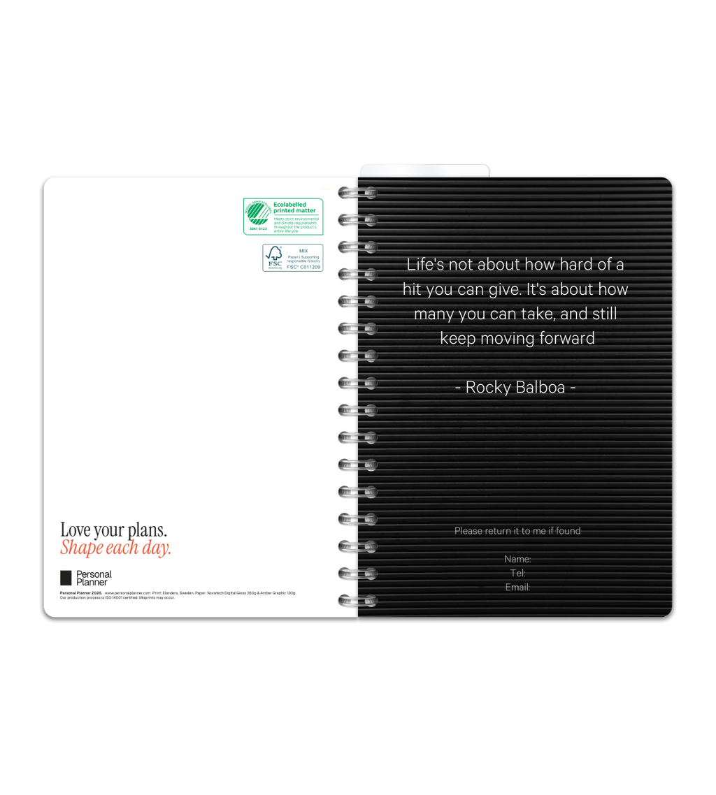 Spiral Binding A5 - Workout Planner