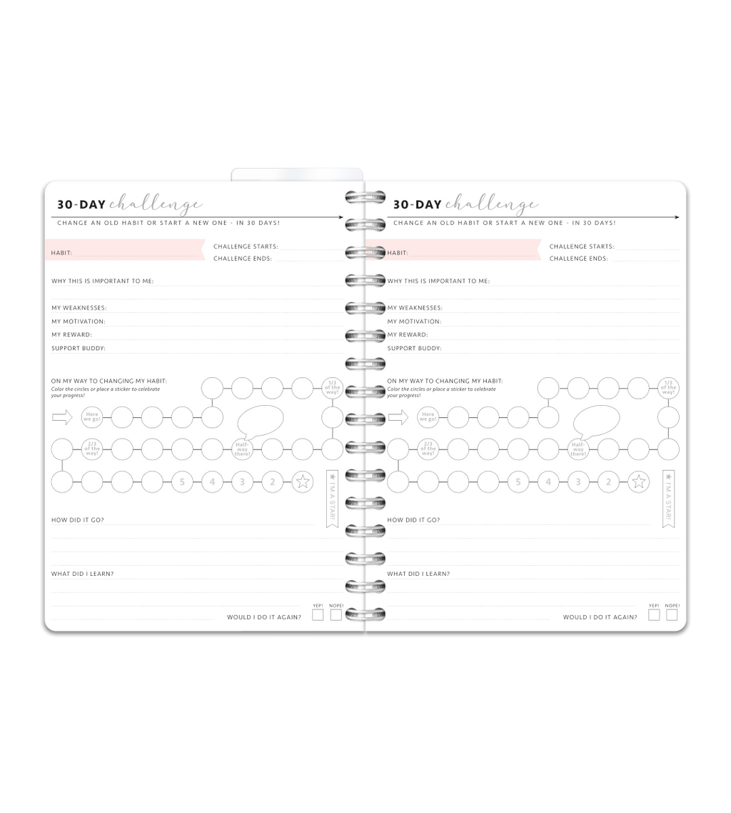 Spiral Binding A5 - Workout Journal