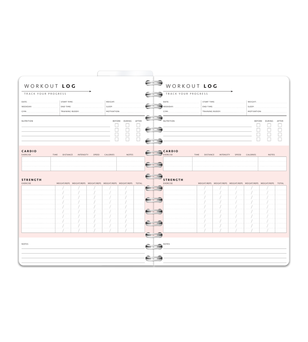 Spiral Binding A5 - Workout Journal