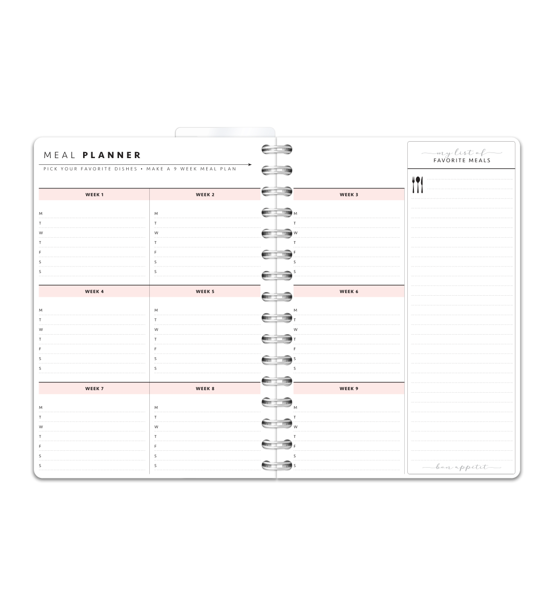 Spiral Binding A5 - Workout Journal