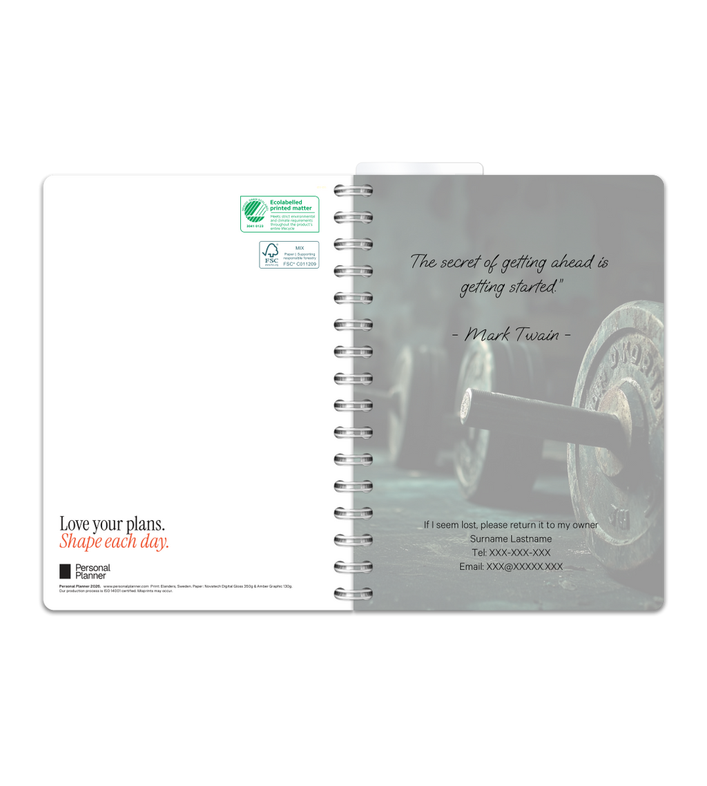 Spiral Binding A5 - Workout Journal