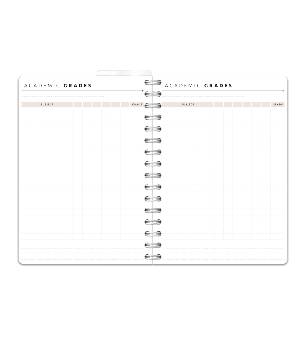 Spiral Binding A5 - Student Planner