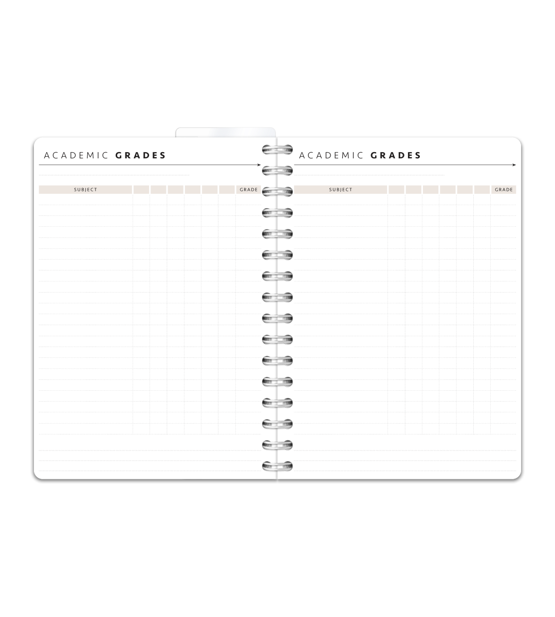 Spiral Binding A5 - Student Planner