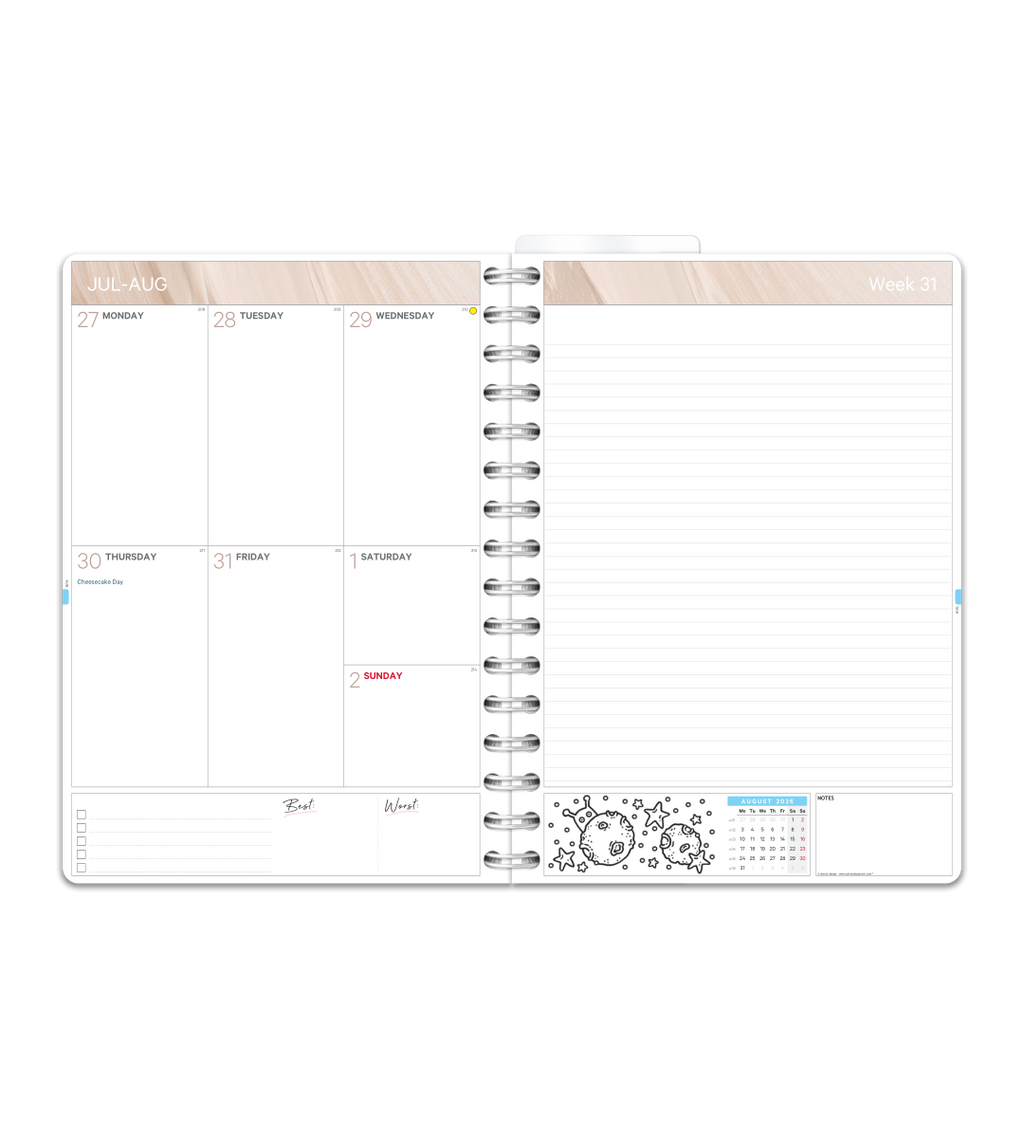Spiral Binding A5 - Student Planner
