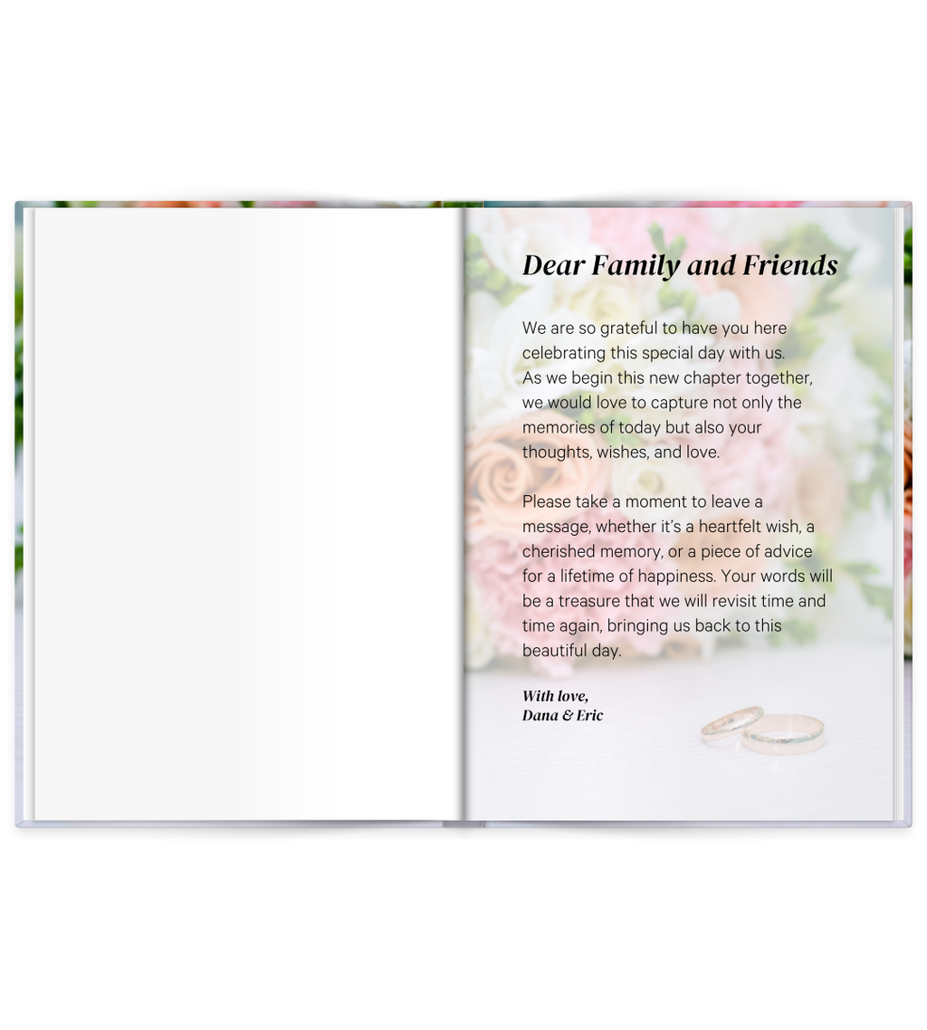 Hardcover A5 - Wedding Guest Book
