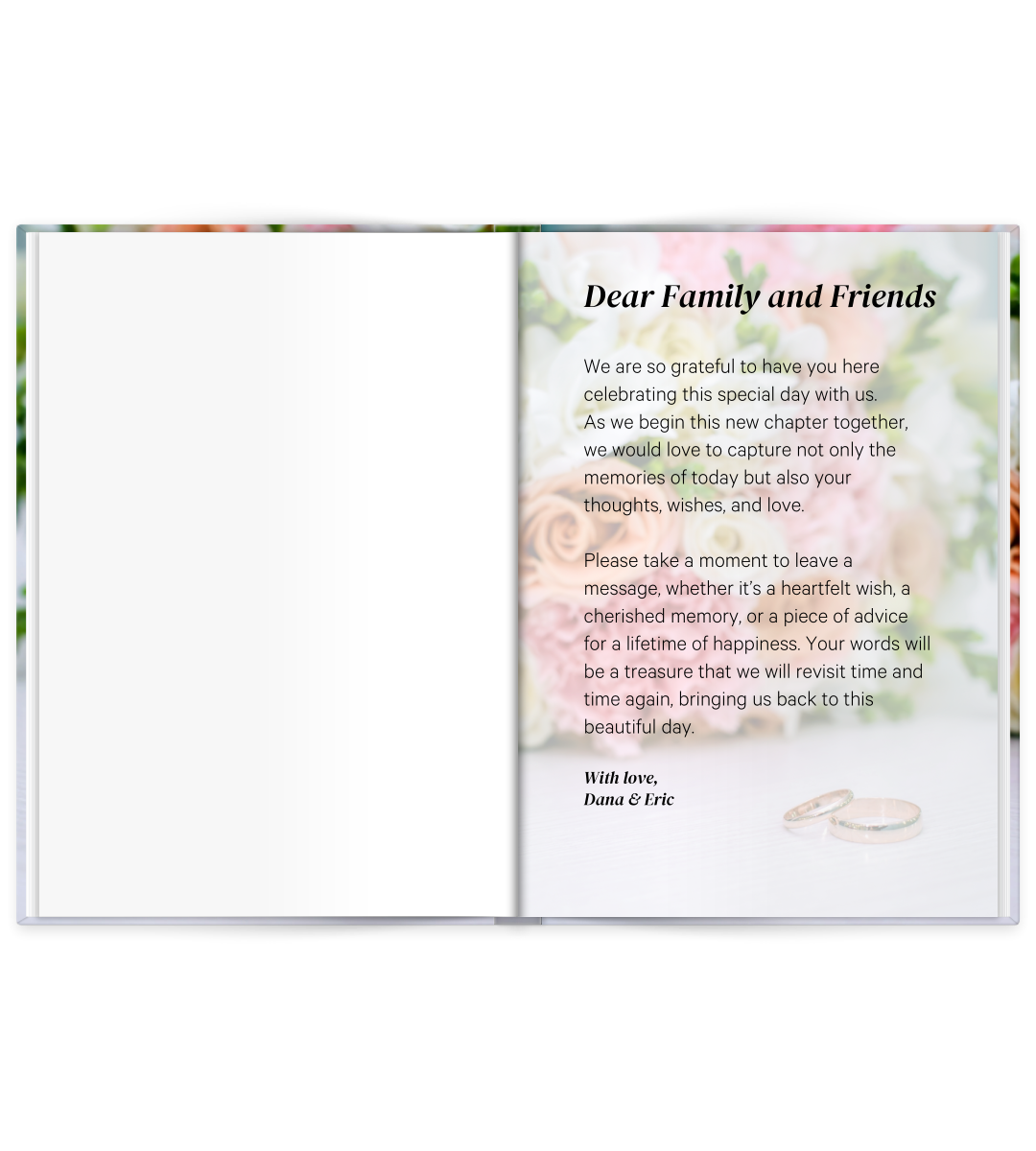 Hardcover A5 - Wedding Guest Book