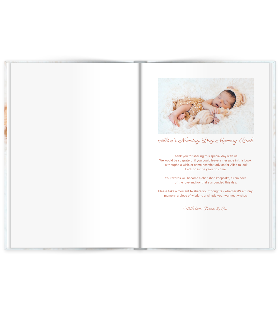 Hardcover A5 - Baby Guest Book