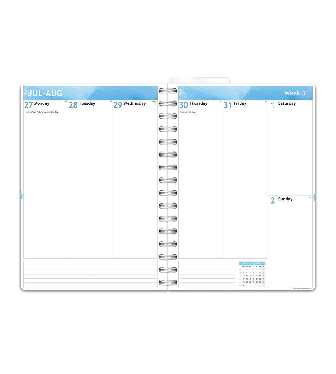 Planner Smart Design - Spiral Binding A5