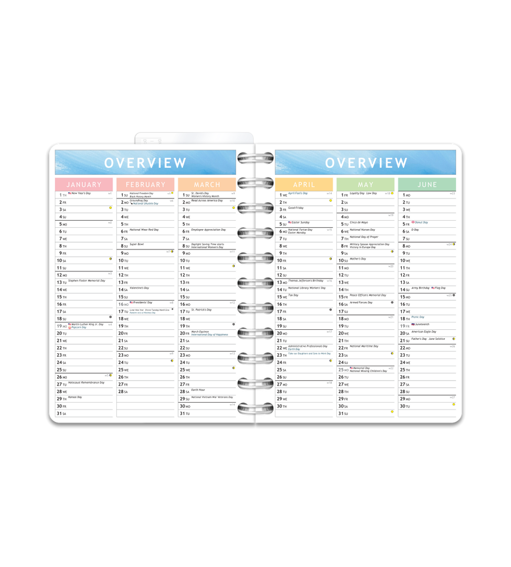 Planner Smart Design - Spiral Binding Small/A6 