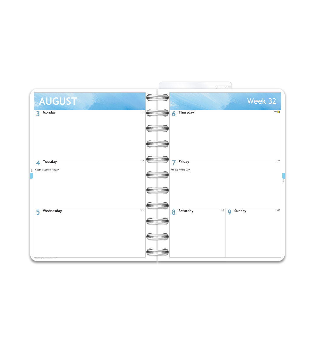 Planner Smart Design - Spiral Binding Small/A6 