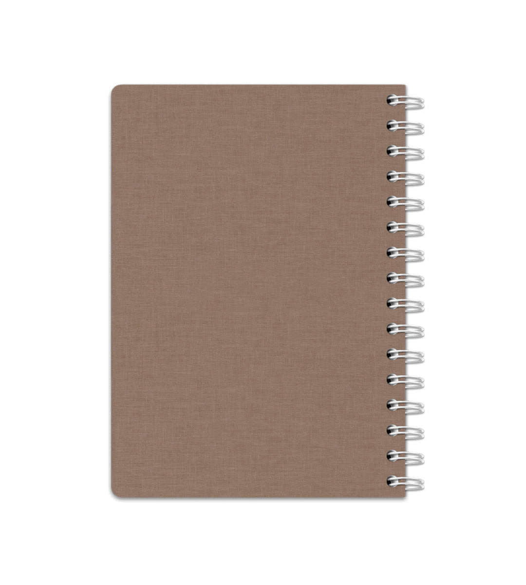Notebook Brown Canvas - Spiral Bound A5 