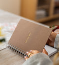 Notebook Brown Canvas - Spiral Bound A5 