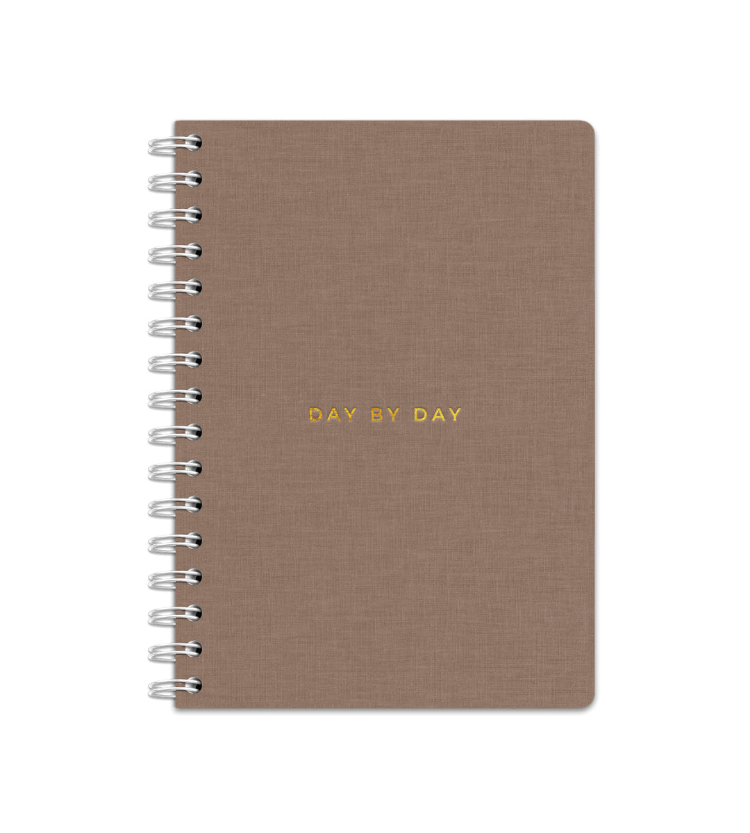 Notebook Brown Canvas - Spiral Bound A5 