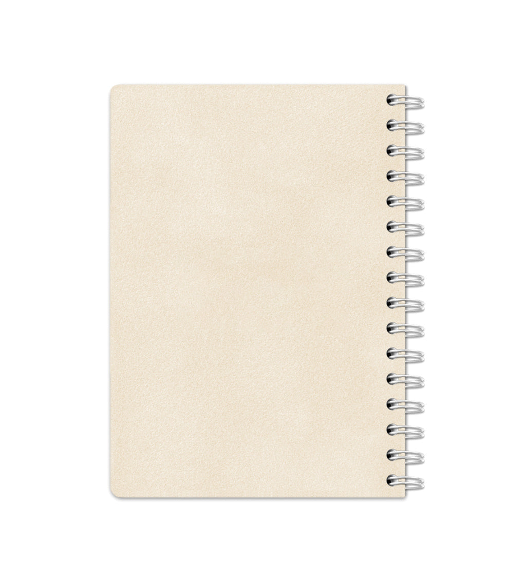 Notebook Cream Suede - Spiral Bound A5 