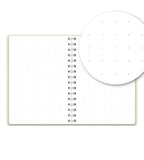 Notebook Cream Suede - Spiral Bound A5 