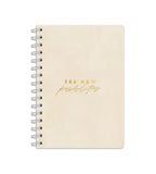 Notebook Cream Suede - Spiral Bound A5 