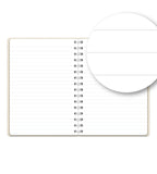Notebook Cream Suede - Spiral Bound A5 