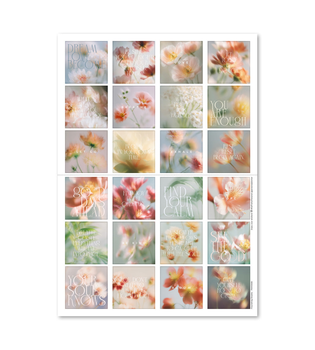 Kit - Flourishing Dreams for Planner 
