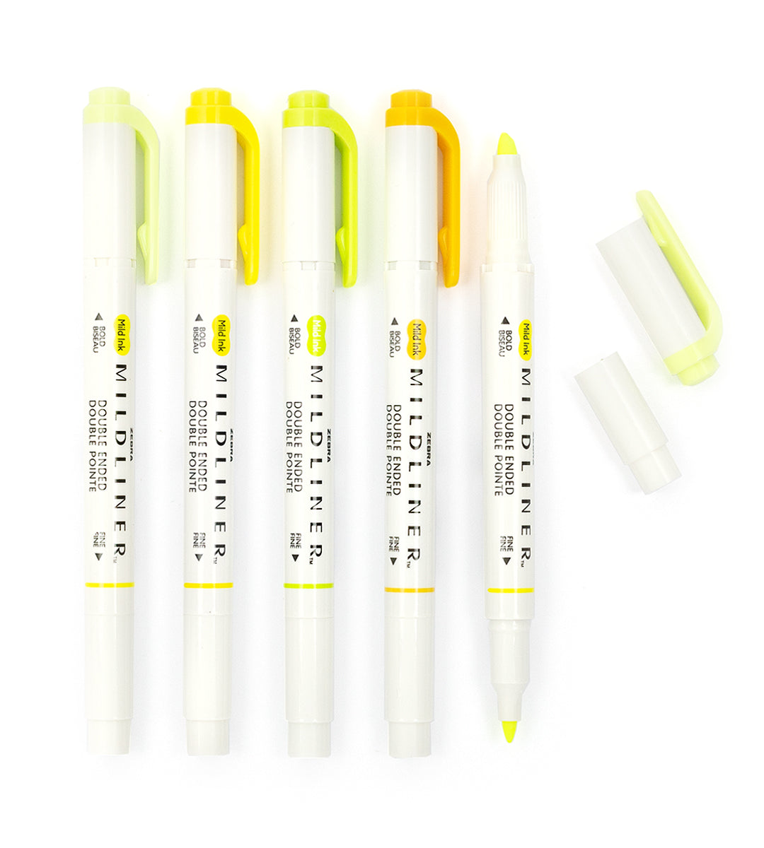 Highlighter - Zebra Mildliner 5 Pack
