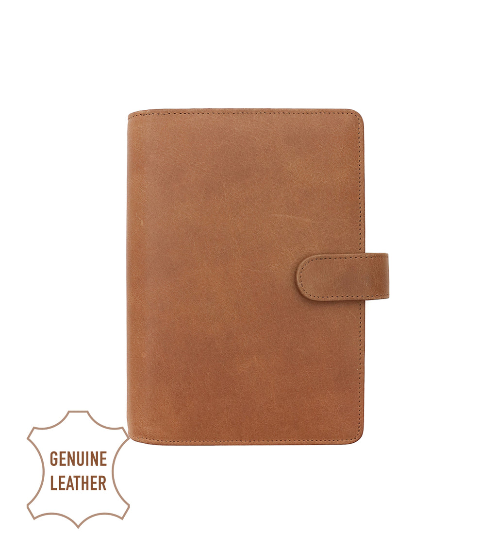 Ring Binder - Leather for Organizer - Personal - Cognac