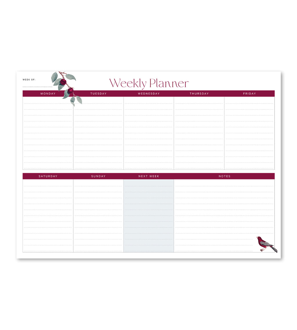 Desk Pad Planner - Weekly A4