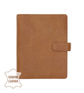 Ring Binder - Leather for Organizer - A5 - Cognac