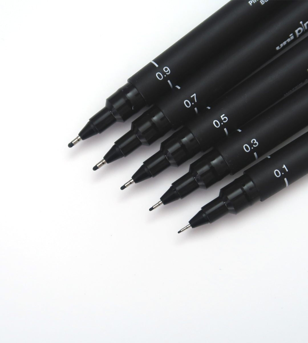 Fineliner - Uni Pin 5 Pack - Black