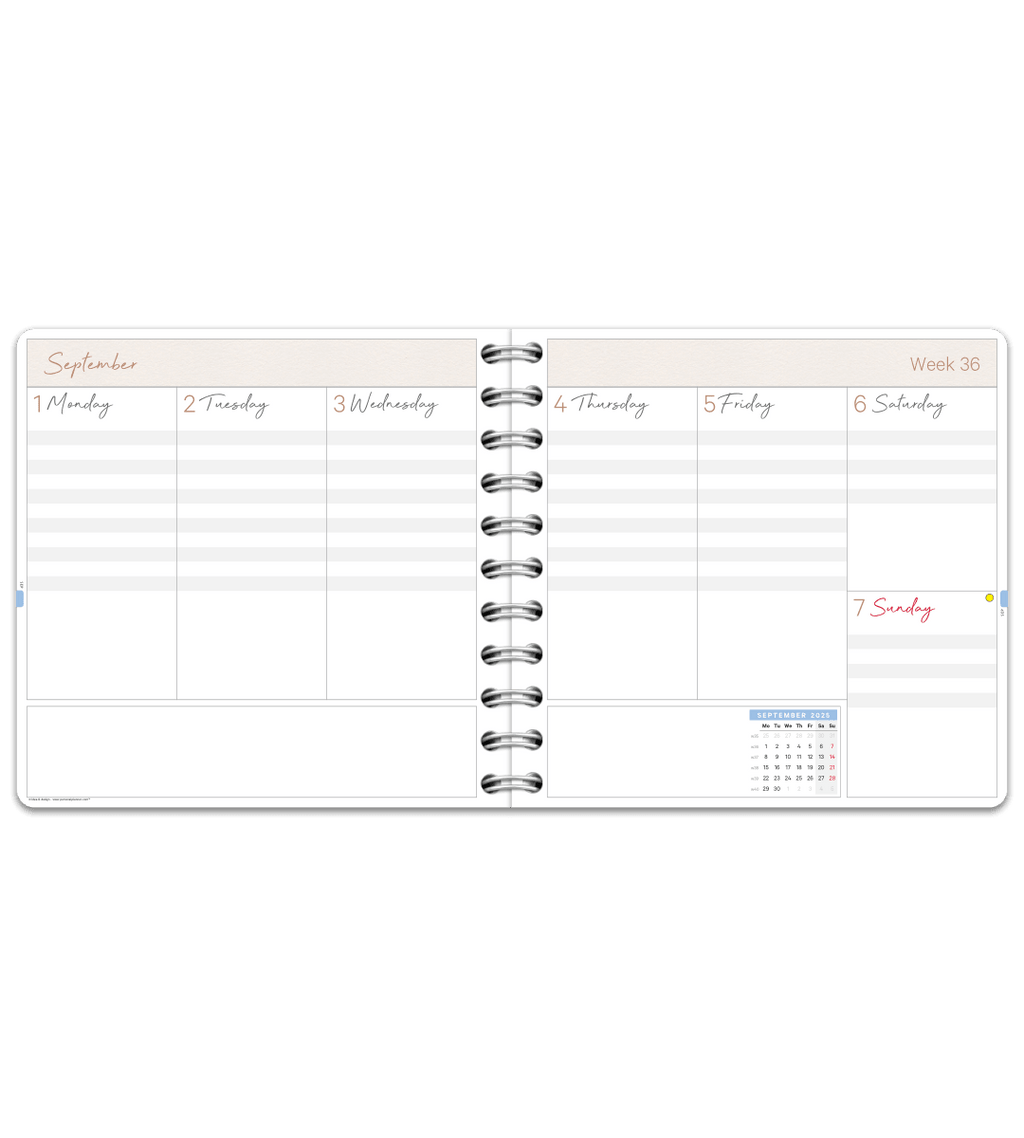 Almanacka - Spiralbindning Mellan - Personal Planner