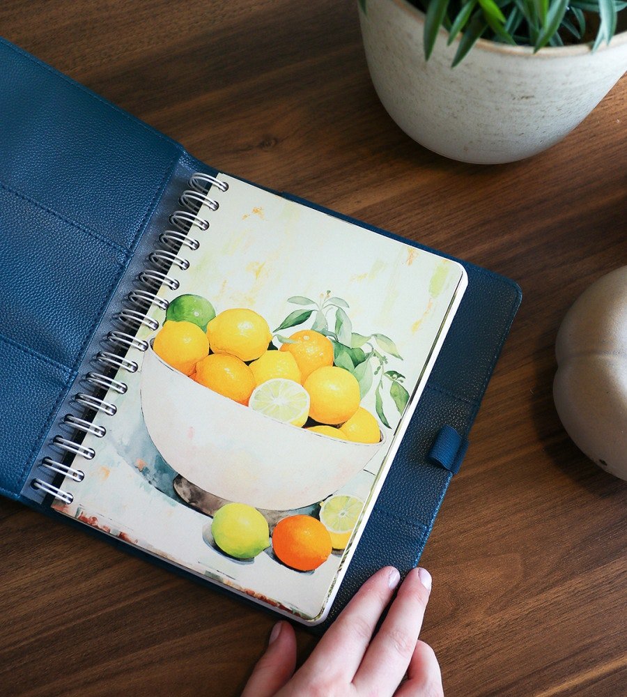 Almanacksfodral - Konstläder A5 - Personal Planner