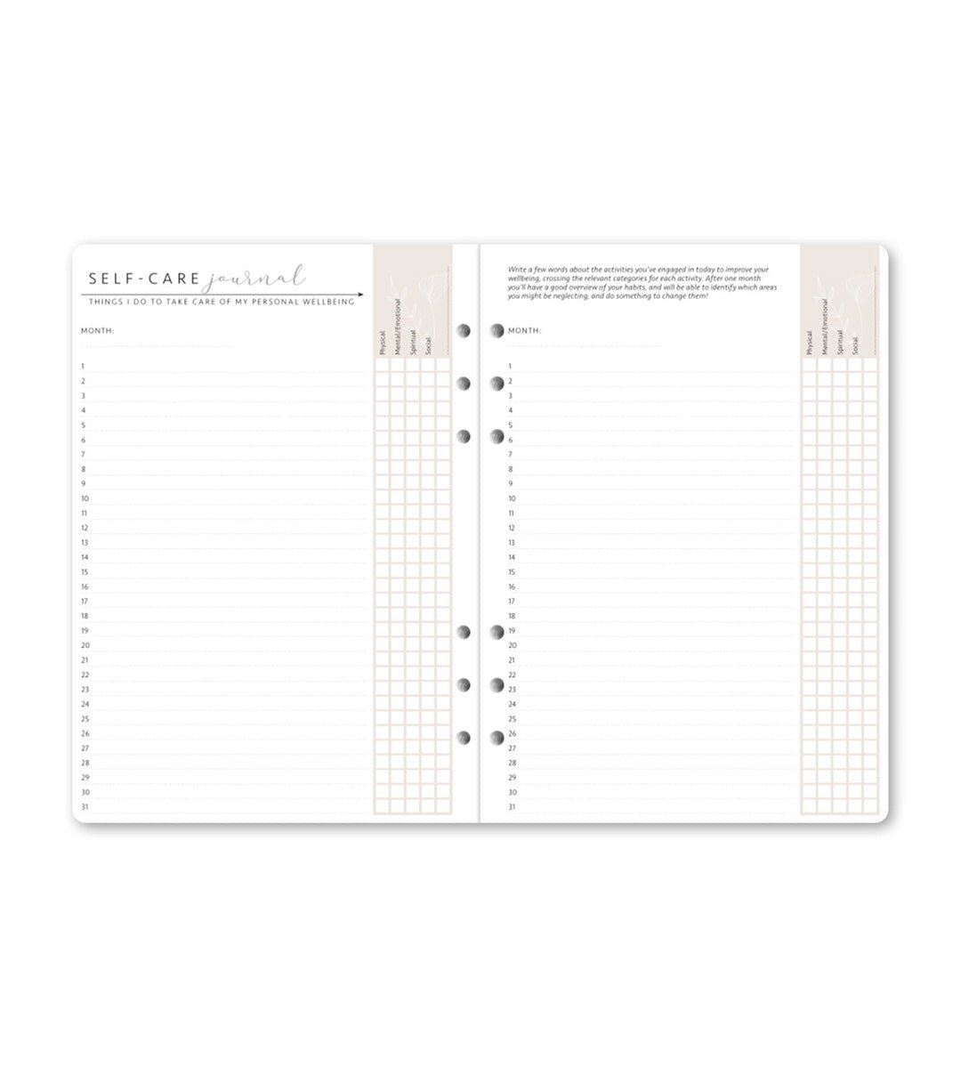 Anteckningsbok - Inlaga A5 - Personal Planner