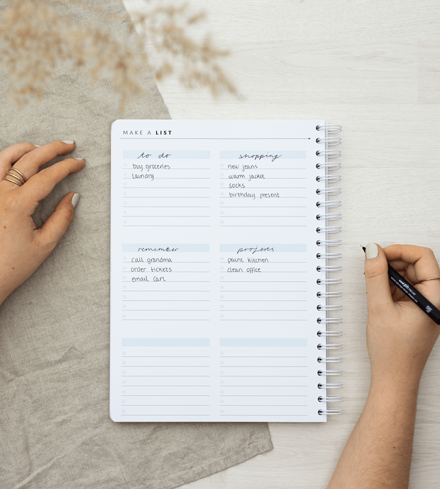 Anteckningsbok - Spiralbindning A4 - Personal Planner