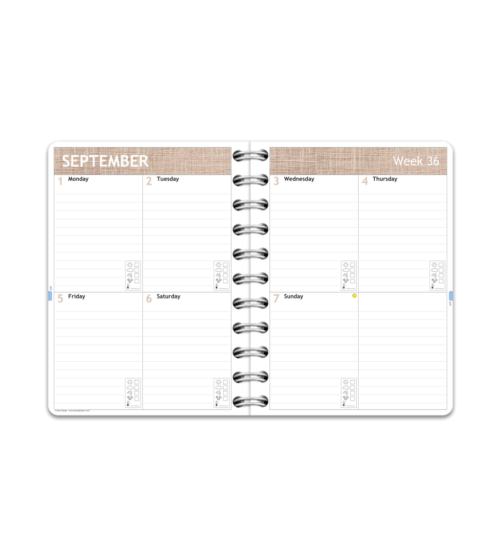 Planner - Spiral Binding A6