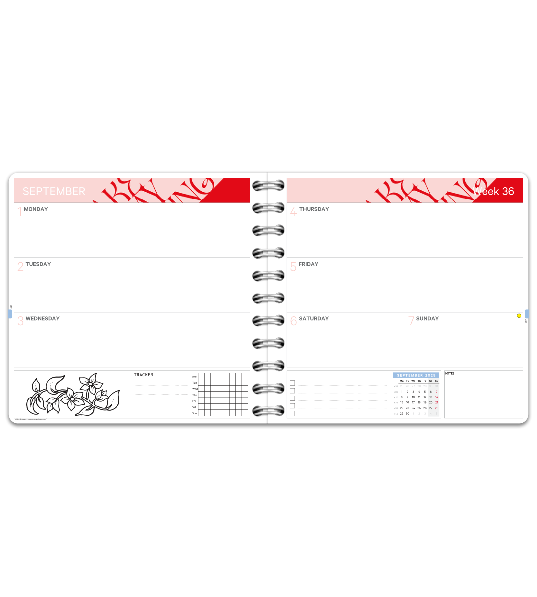 Planner - Spiral Binding Square