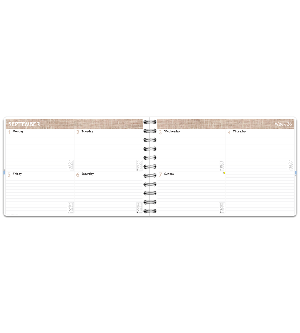 Planner - Spiral Binding Wide