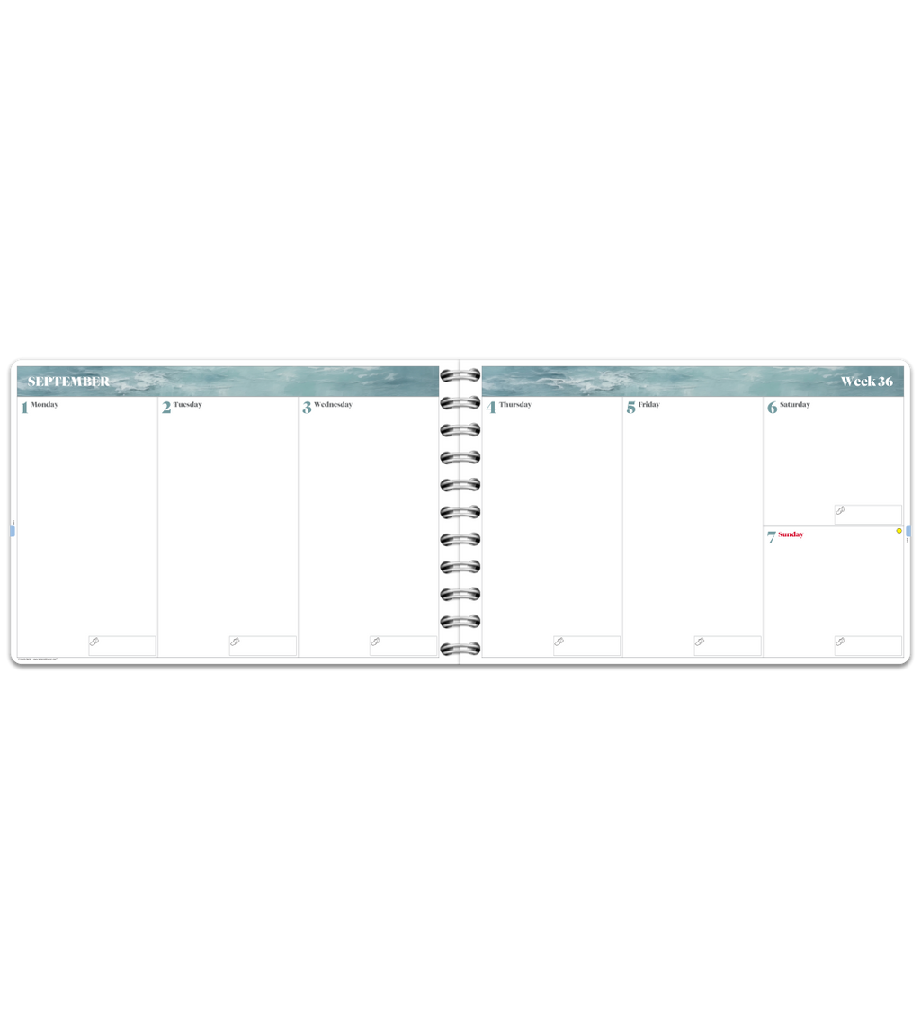 Planner - Spiral Binding Wide