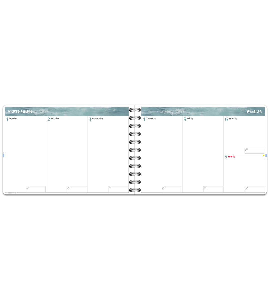 Planner - Spiral Binding Wide