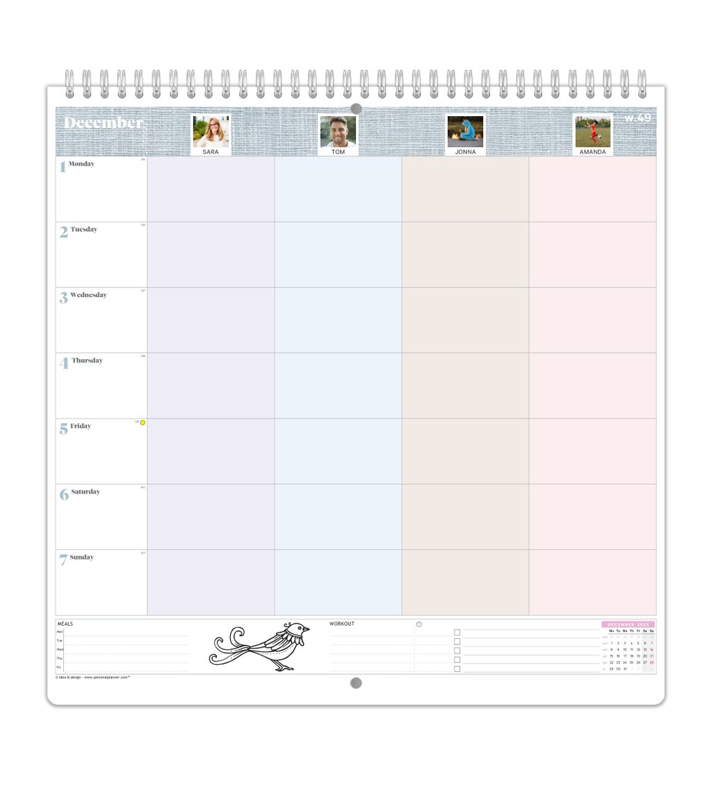 Family Planner - Weekly Overview