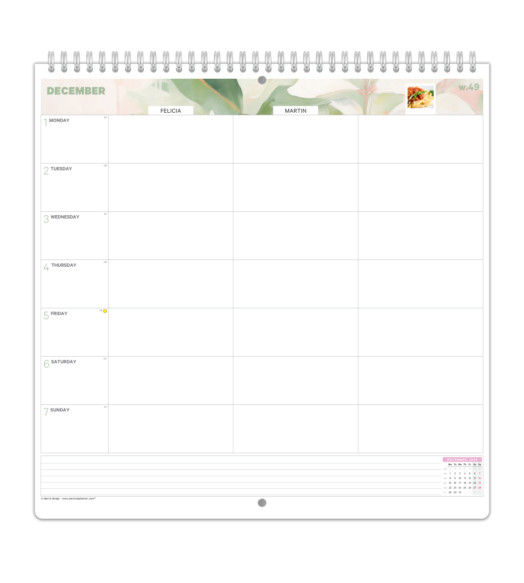 Family Planner - Weekly Overview