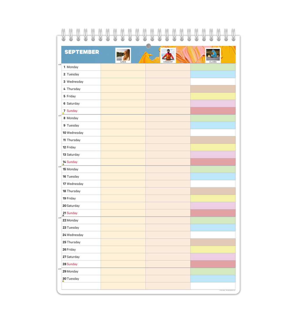 Family Planner - Monthly