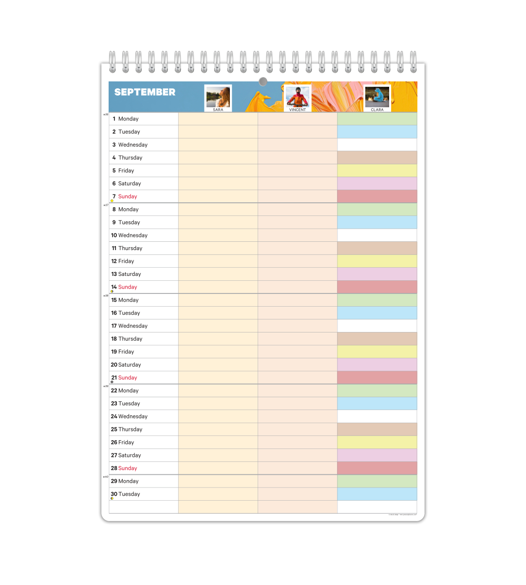 Family Planner - Monthly