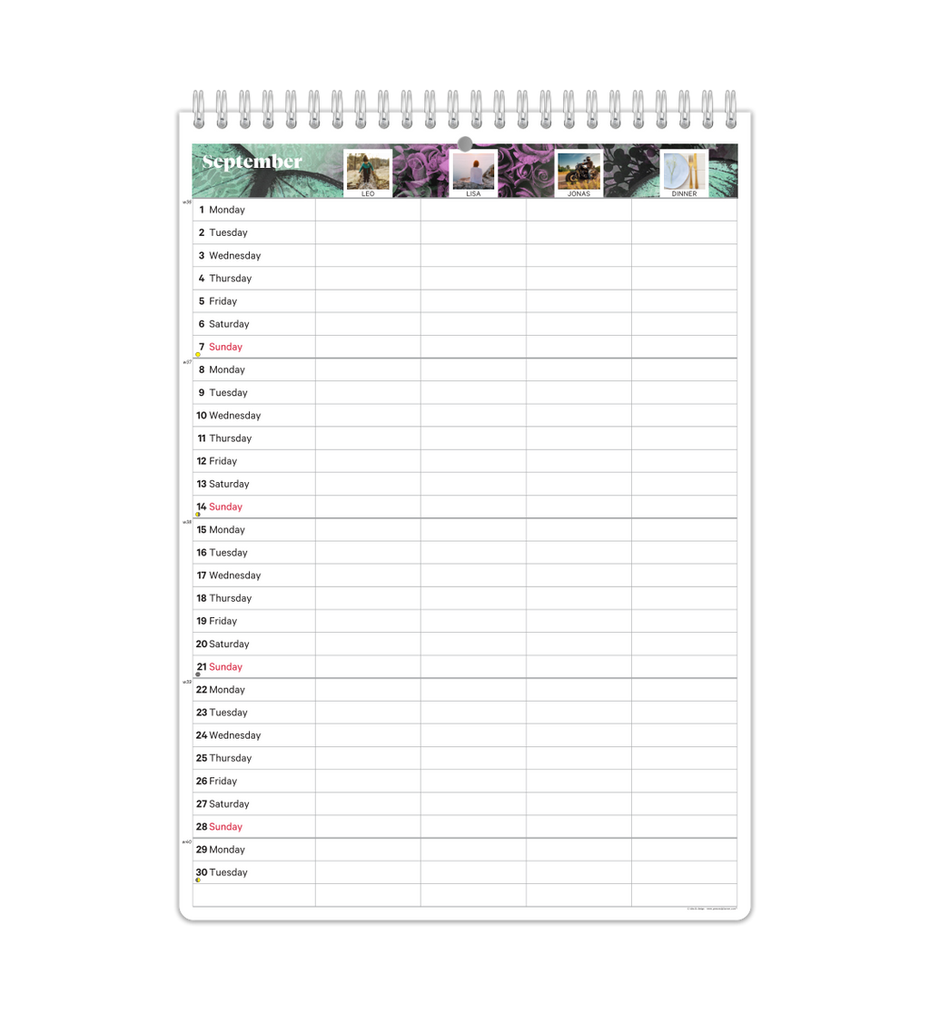 Family Planner - Monthly