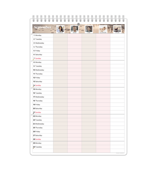 Family Planner - Monthly A4 - Personal Planner