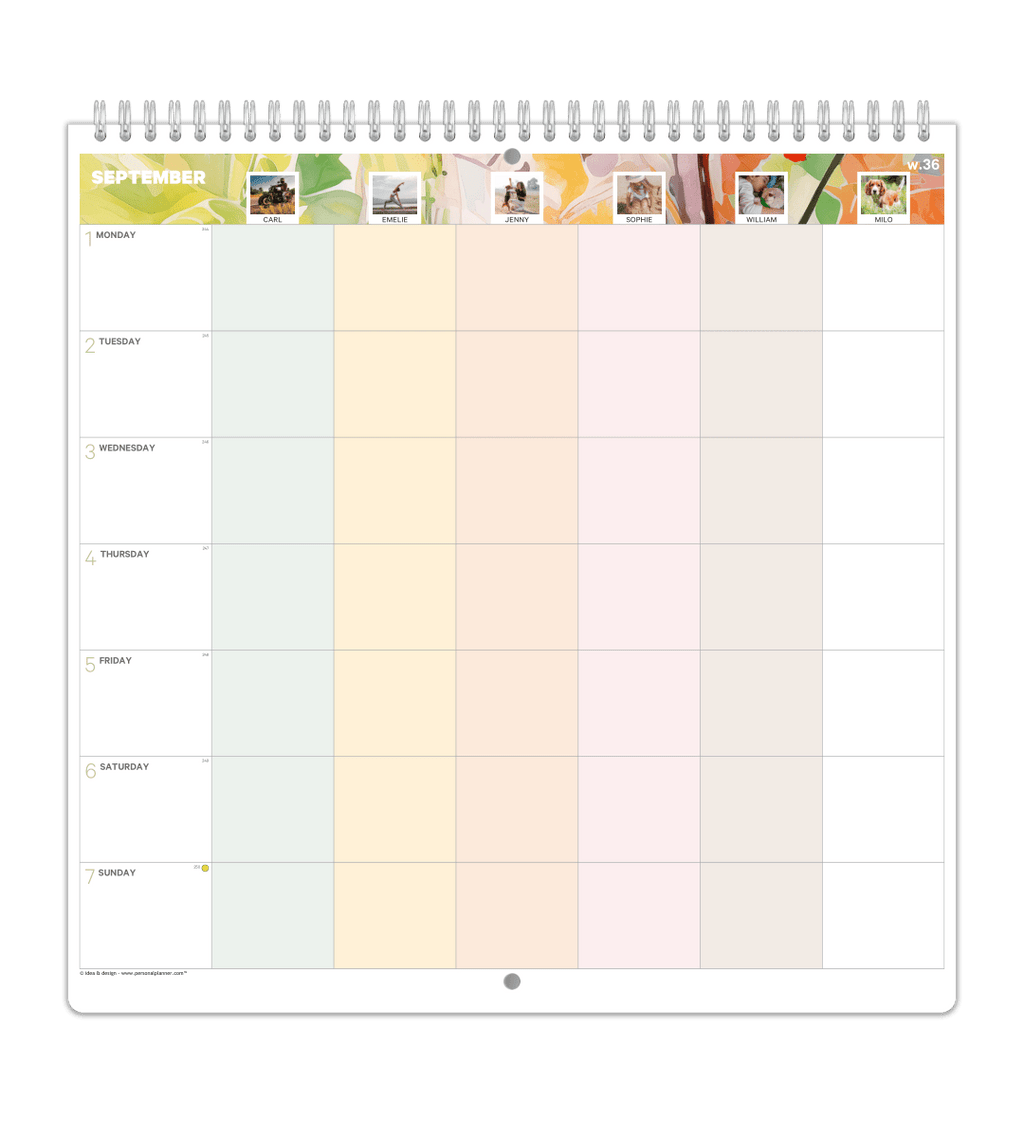Familjekalender - Veckoöversikt - Personal Planner