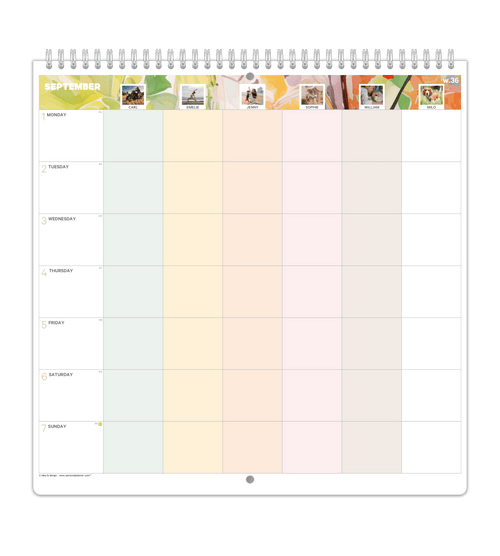 Family Planner - Weekly Overview - Personal Planner