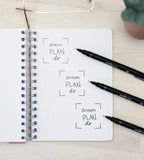 Fineliner - Uni Pin 3-pack (0.1, 0.3, 0.5) - svart - Personal Planner