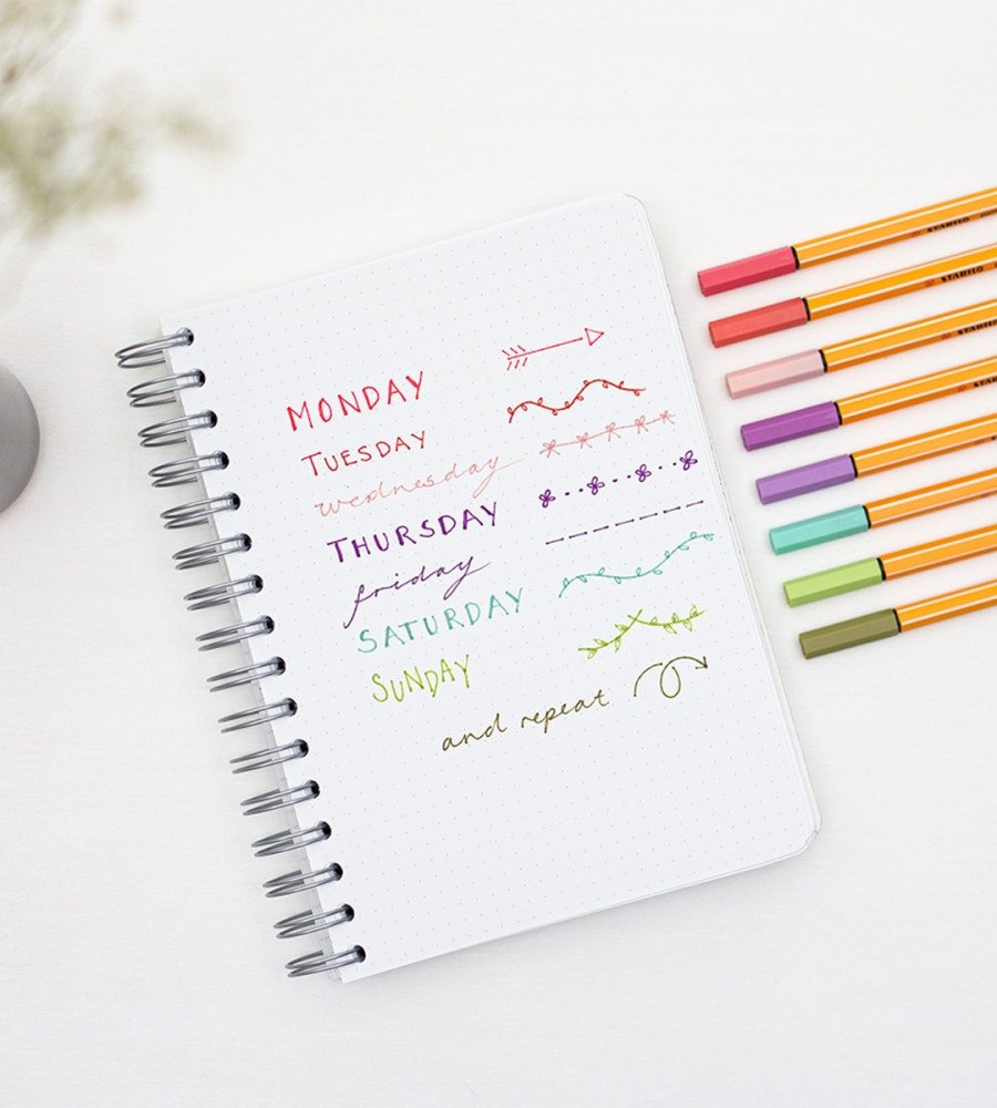 Fineliners - Stabilo Point 88 Trend 8-pack - Personal Planner